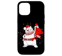 Cool Funny Santa Claus Cat with Christmas Bag Graphic Design Coque pour iPhone 12/12 Pro