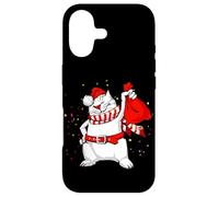 Cool Funny Santa Claus Cat with Christmas Bag Graphic Design Coque pour iPhone 17