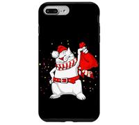 Cool Funny Santa Claus Cat with Christmas Bag Graphic Design Coque pour iPhone 7 Plus/8 Plus