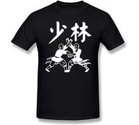 Cool Funny Shaolin Temple Kungfu China T Shirt Men Tshirt Man Tops Tees Short Sleeve Camisetas T-Shirt Black S