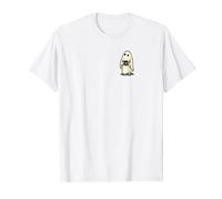 Cool Ghost Coffee Mug Minimalist Halloween Aesthetics T-Shirt