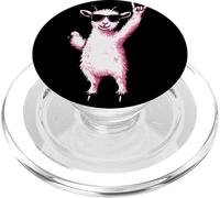 Cool Goat Rock Hand Sign Lunettes de Soleil Punk Animal Graphic PopSockets PopGrip pour MagSafe