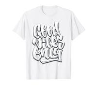 Cool Graffiti Vibes Art Inspirational Quotes Graphic T-Shirt Graphique avec Valeur, Homme, Blanc, M