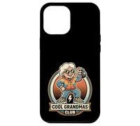 Cool Grandmas Club Gym Workout Kettlebell Lift Comic Retro Coque pour iPhone 12 Pro Max