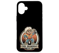 Cool Grandmas Club Gym Workout Kettlebell Lift Comic Retro Coque pour iPhone 16 Plus