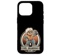 Cool Grandmas Club Gym Workout Kettlebell Lift Comic Retro Coque pour iPhone 16 Pro