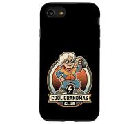 Cool Grandmas Club Gym Workout Kettlebell Lift Comic Retro Coque pour iPhone SE (2020) / 7/8
