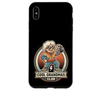 Cool Grandmas Club Gym Workout Kettlebell Lift Comic Retro Coque pour iPhone XS Max