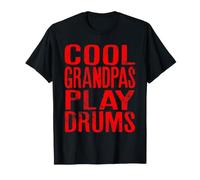 Cool Grandpas Play Drums Phrase drôle pour Musicien T-Shirt