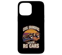 Cool Grandpas Race RC Cars, œuvre d'art de Course RC rétro Amusante Coque pour iPhone 13 Pro Max