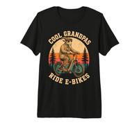 Cool Grandpas Ride E Bikes Vélo électrique pour Grand-père T-Shirt Haut de Gamme