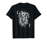 Cool Grunge Poker Card Wild Joker T-Shirt Graphique avec Valeur