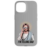 Cool Halo Figurine sacrée rétro Appel téléphonique Humour Art Coque pour iPhone 15