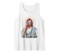 Cool Halo Figurine sacrée rétro Appel téléphonique Humour Art Débardeur