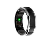 Cool Health Bague Intelligente + Base Powerbank (santé, Sport, Sommeil) Taille 19 mm, Noir, Mediano