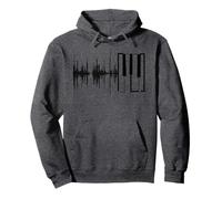 Cool Heartbeat Piano Keys Love Pianist Sweat à Capuche
