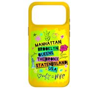 Cool Hommes Femmes Coloré New York City 5 Avenues Graffiti Coque pour iPhone 17 Pro Max