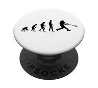 Cool Human Evolution Batter de Baseball PopSockets PopGrip Adhésif