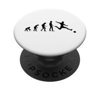 Cool Human Evolution Joueur de Football PopSockets PopGrip Adhésif