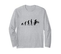 Cool Human Evolution Motocross Moto Manche Longue