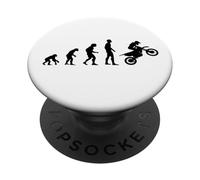 Cool Human Evolution Motocross Moto PopSockets PopGrip Adhésif