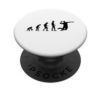 Cool Human Evolution Spiker Joueur de Volleyball PopSockets PopGrip Adhésif