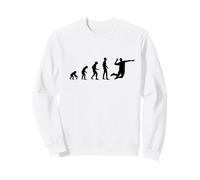Cool Human Evolution Spiker Joueur de Volleyball Sweatshirt