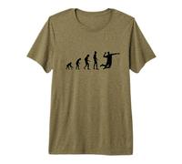 Cool Human Evolution Spiker Joueur de Volleyball T-Shirt Haut de Gamme