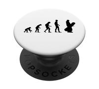 Cool Human Evolution Sports d'hiver Snowboarder PopSockets PopGrip Adhésif