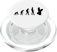 Cool Human Evolution Sports d'hiver Snowboarder PopSockets PopGrip pour MagSafe