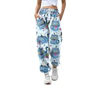 Cool Hunter Pyjama Femme Doudou en Flanelle - Pantalon de Pyjama Ultra Doux et Chaud à Imprimé Mignon Pour Femmes et Filles, Idéal pour la Maison, Halloween et Noël#9