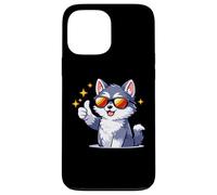 Cool Husky Lunettes de Soleil Thumbs Up Graphic Coque pour iPhone 13 Pro Max