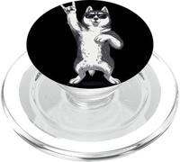 Cool Husky Rock on Funny Dog Lover Animal Graphic Sibérien PopSockets PopGrip pour MagSafe