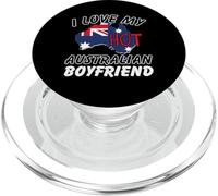 Cool I Love My Hot Australian Boyfriend Design PopSockets PopGrip pour MagSafe