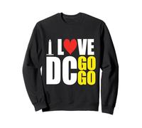 Cool I Love Washington DC Go Go Music Homme et Femme Sweatshirt