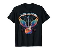 Cool I Teach Rock Stars Teacher Choir Squad Music Motivate T-Shirt
