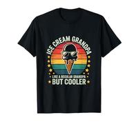 Cool Ice Cream Grandpa Vintage Retro Summer Family T-Shirt
