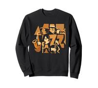 Cool Jazz Music Band Musiciens Retro Art Sweatshirt