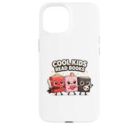 Cool Kids Read Books Cute Bookworm Reading Squad Coque pour iPhone 15