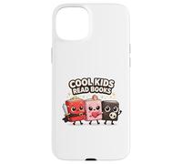 Cool Kids Read Books Cute Bookworm Reading Squad Coque pour iPhone 15 Plus