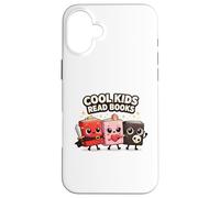Cool Kids Read Books Cute Bookworm Reading Squad Coque pour iPhone 16 Plus