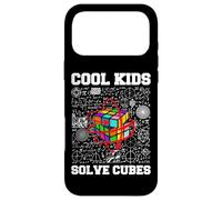 Cool Kids Solve Cubes Puzzle de compétition Cube Speed Cubing Coque pour iPhone 17 Pro Max