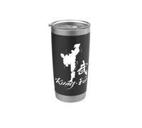 Cool Kung Fu Man Dragon Fighting Graphic Tees & Cool Designs Gobelet isotherme en acier inoxydable double paroi