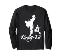 Cool Kung Fu Man Dragon Fighting Graphic Tees & Cool Designs Manche Longue