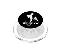 Cool Kung Fu Man Dragon Fighting Graphic Tees & Cool Designs PopSockets PopGrip pour MagSafe