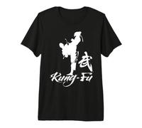 Cool Kung Fu Man Dragon Fighting Graphic Tees & Cool Designs T-Shirt Haut de Gamme