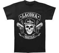 Cool La Coka Nostra Men's MC T-Shirt Men's Round Neck Short Sleeves Cotton Tees Black 3XL