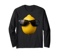 Cool Lemon Portant des Lunettes de Soleil drôle Fruits Manche Longue