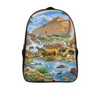 cool l'île des animaux imprimé 3d sac à dos 12 ans et plus grande capacité bateau one piece sacs à dos 2 compartiment femmes étudiant cartable-16,pour l'école les voyages les affaires