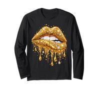 Cool Lips Beauty Fashion Statement Art Manche Longue